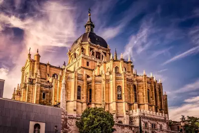 Spain background image - Madrid Cathedral