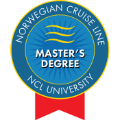 Norwegian Cruise Line NCL University Master's Degree Logo